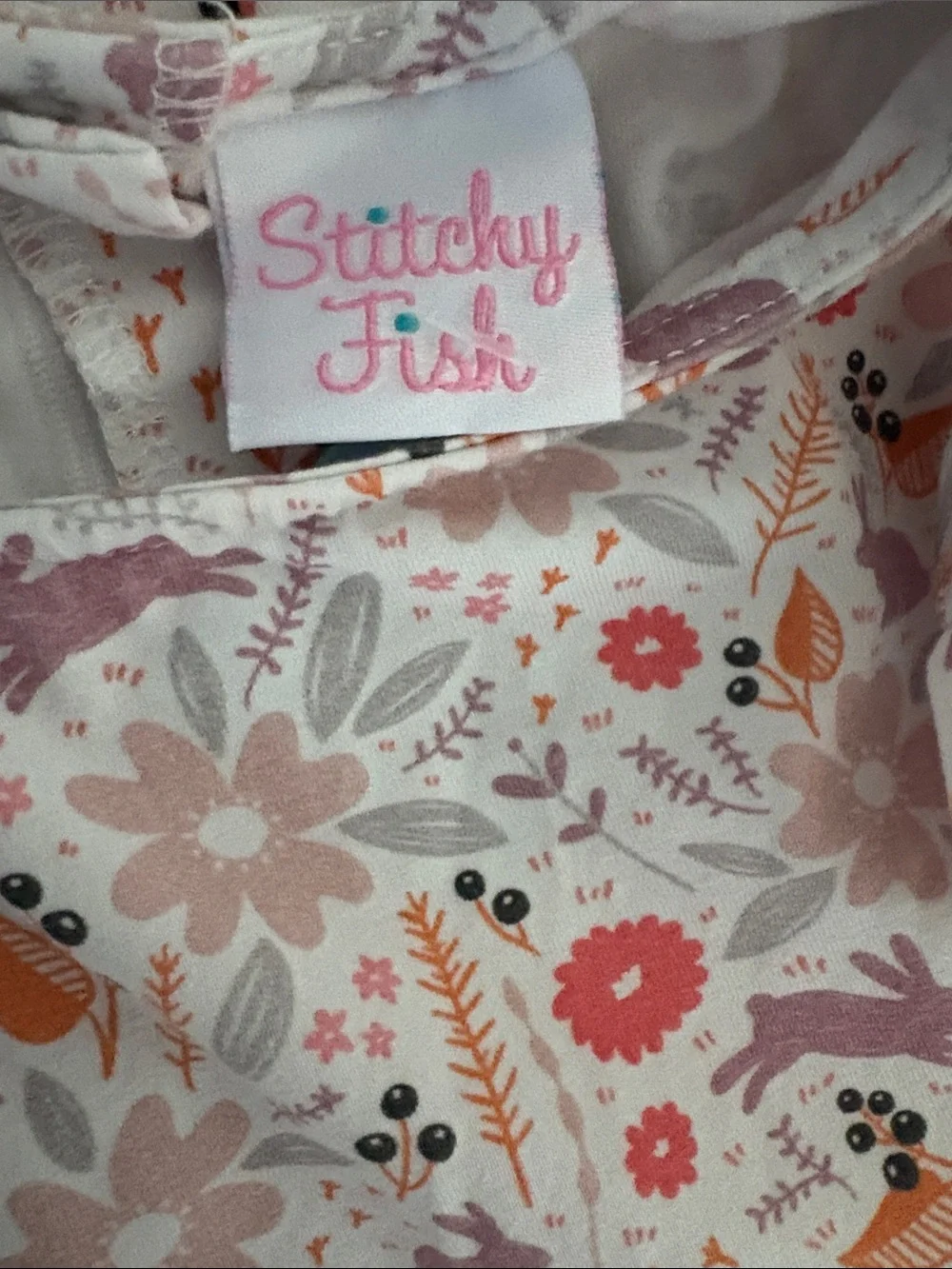 Stitchy Fish Girls' Floral Ruffle-Trim Dress - Pink